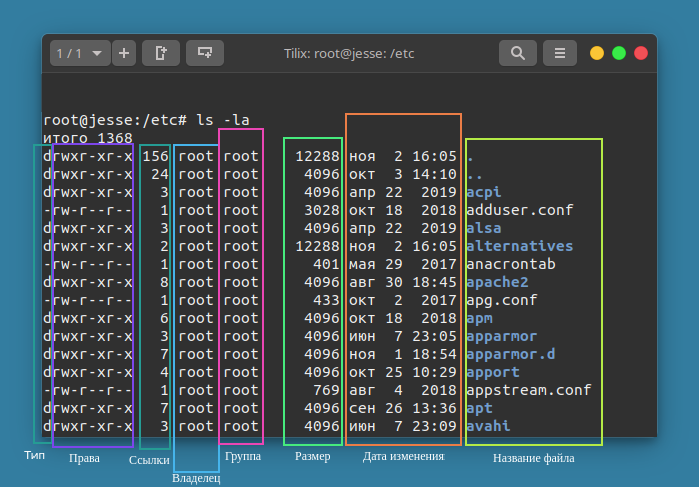 Вывод команды постранично linux